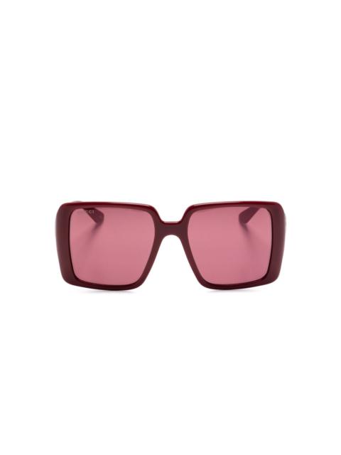 GUCCI oversize-frame sunglasses