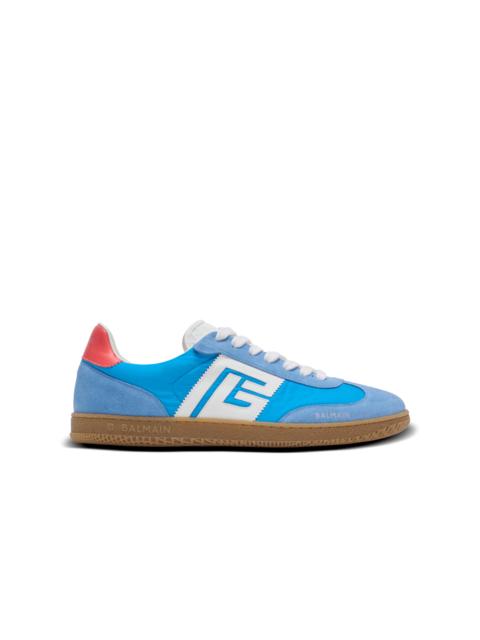 Balmain Balmain Swan trainers in leather, suede and nylon