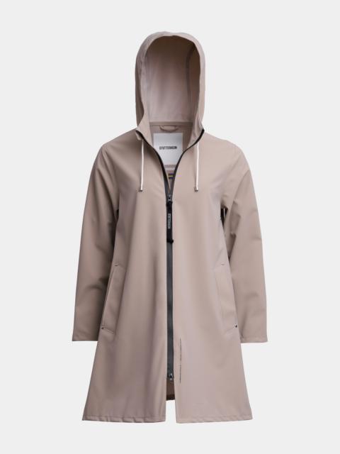 Stutterheim Mosebacke Lightweight Matte Zip Raincoat Potato