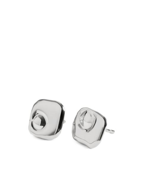 MONICA VINADER hammered-effect stud earrings