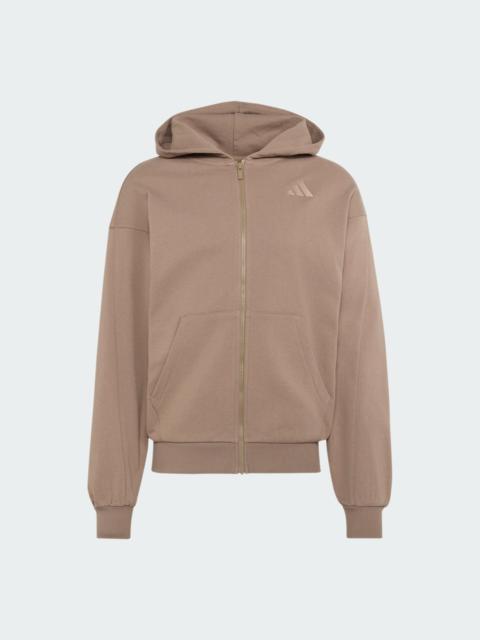 adidas ADIDAS KIT SMALL LOGO FULL-ZIP HOODIE