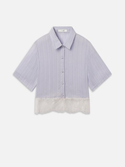 FRAME The Stripe Lace Shirt