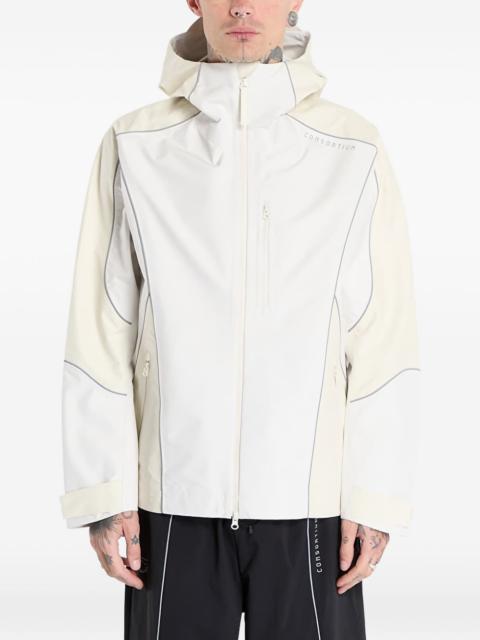 adidas By Consortium paneled hooded jacket