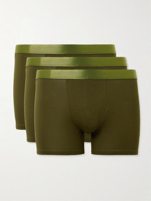 CDLP Three-Pack Stretch-TENCEL™ Lyocell Boxer Briefs