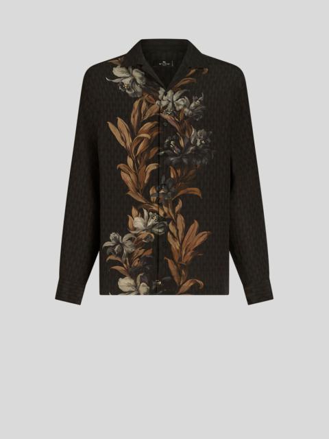 Etro BOWLING SHIRT WITH PLACED PRINT