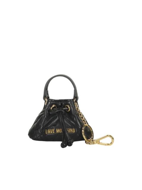 Moschino quilted-bag keyring