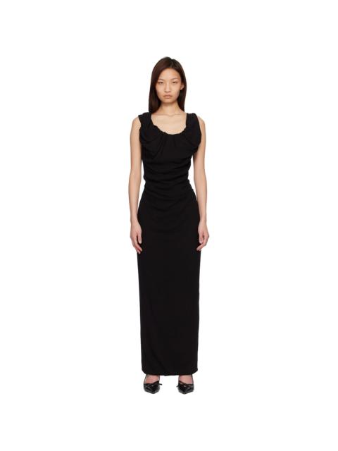 Vivienne Westwood Black Long Ginnie Amber Maxi Dress