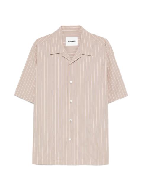 Jil Sander stripe-pattern short-sleeve shirt