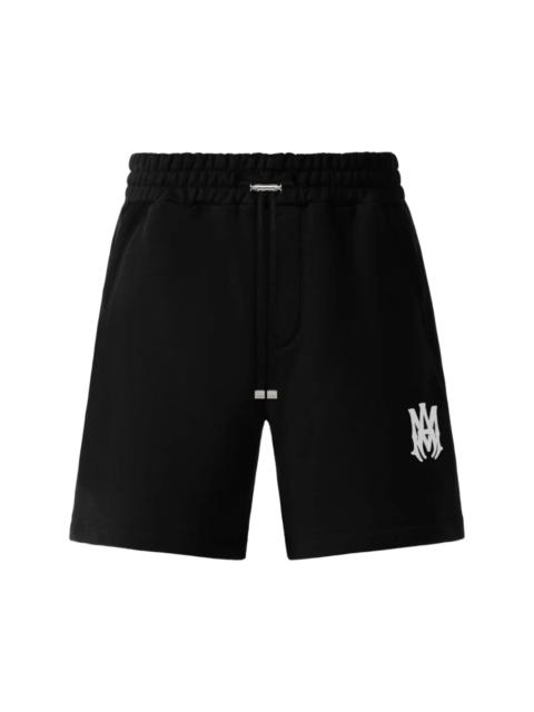 logo-print track shorts