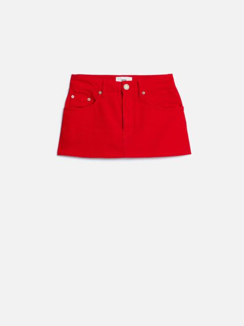 AMI Paris Five Pockets Mini Skirt