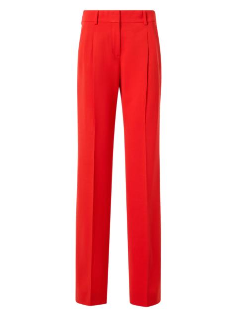 AKRIS Women's Fabri Wool-Blend Crease Pants - Vermillion