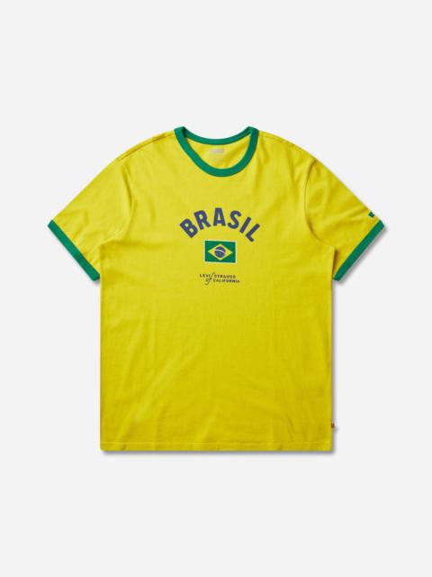 Levi's Men's Brazil Ringer T-Shirt Yellow