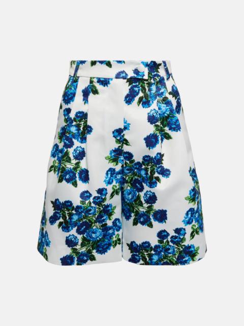 EMILIA WICKSTEAD Elliotta floral high-rise shorts
