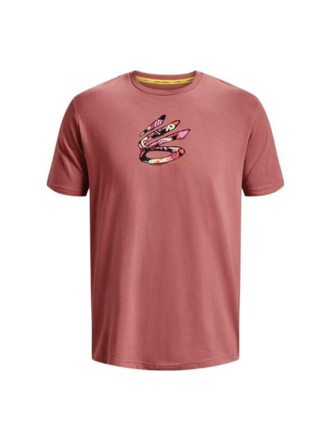 Under Armour Under Armour Curry Comic Fill Short Sleeve T-shirt 'Red Fusion' 1376806-604