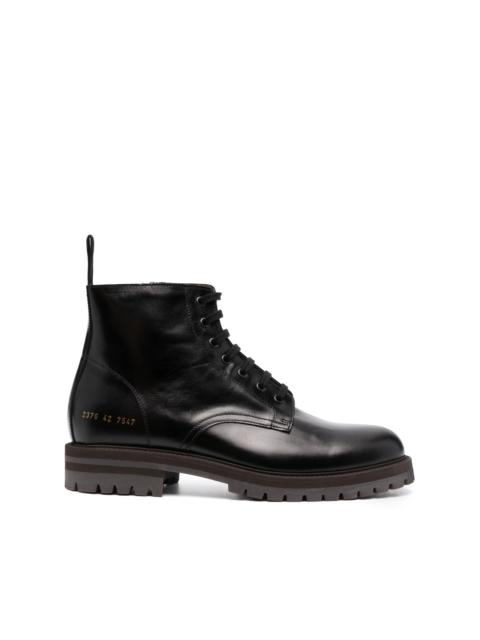Common Projects number-motif combat boots