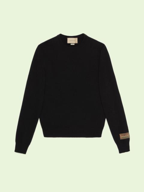 GUCCI Cashmere sweater with Gucci patch