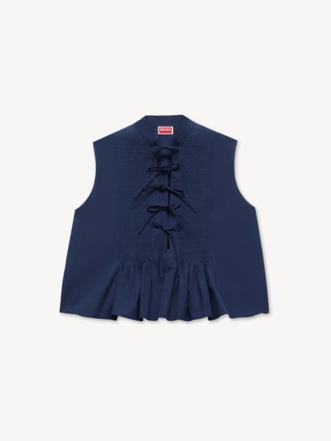 KENZO Sleeveless top in cotton poplin