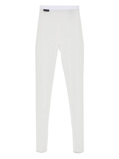 Marine Serre flocked mesh tights