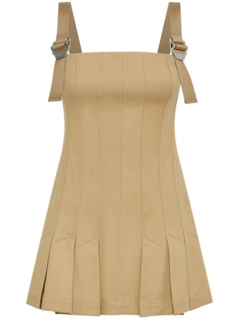 Dion Lee buckle-detail pleated minidress