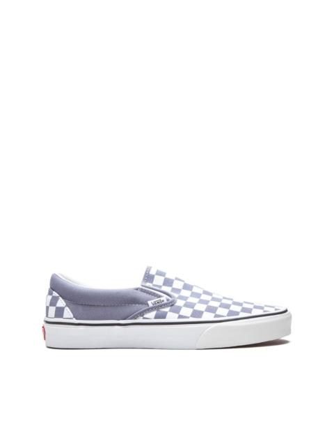 checkerboard slip-on sneakers