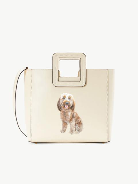 STAUD STAUD CUSTOM SHIRLEY LEATHER BAG | CREAM