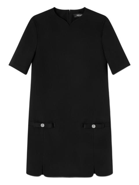 VERSACE bow-detail dress