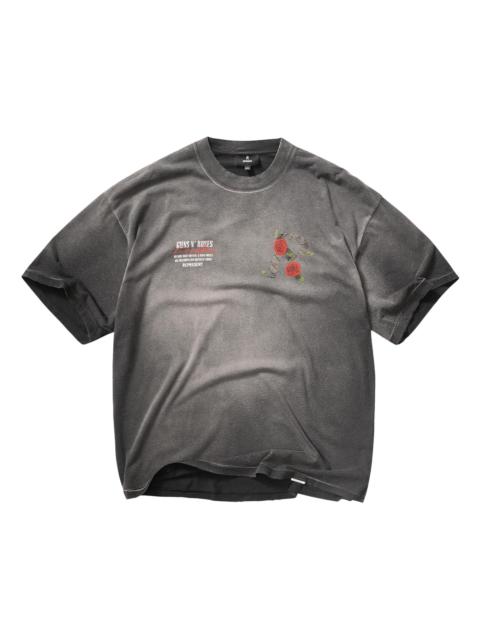 REPRESENT Men's Guns N' Roses Tour Crewneck T-Shirt - Stained Black