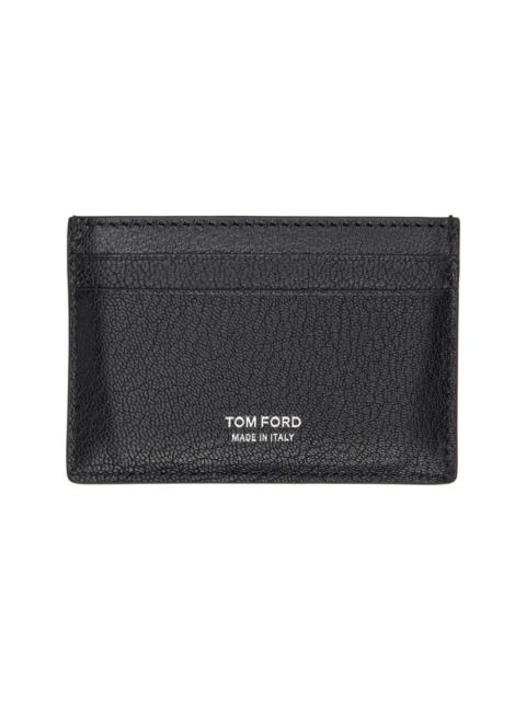 TOM FORD Black Elongated T Line Classic Card Holder
