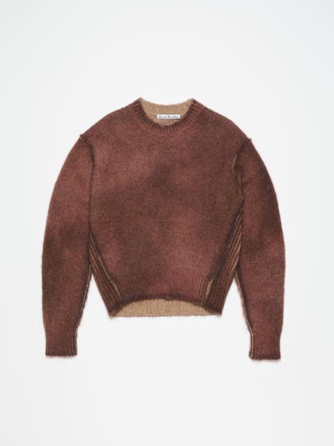 Acne Studios Sprayed knit jumper - Rust red