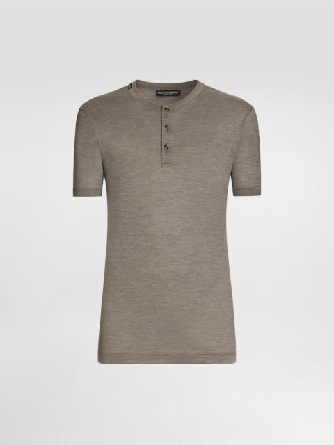 Dolce & Gabbana Silk serafino t-shirt