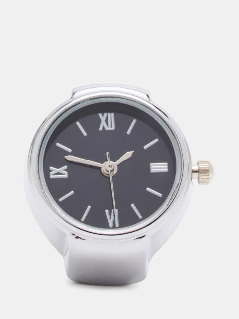 STEVE MADDEN WATCH RING BLACK