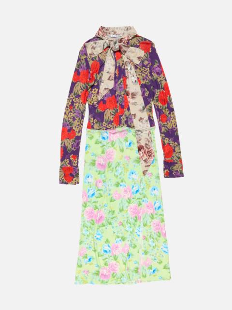 Acne Studios Printed midi dress - Purple/green