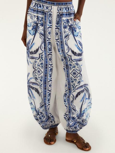 FARM RIO Off-White Wonderful City Organic Cotton Balloon Pants