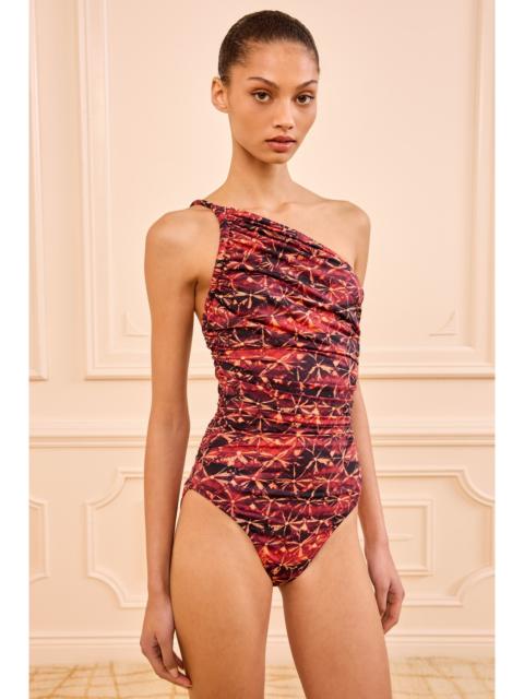 ULLA JOHNSON Ibiza One Shoulder Maillot