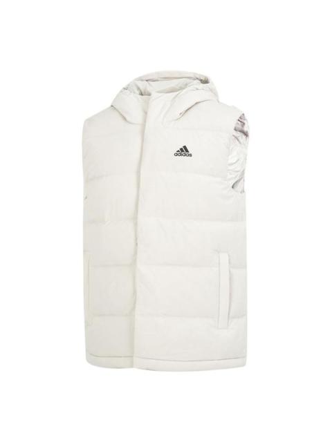 adidas adidas Helionic Hooded Down Vests 'White' HE1462