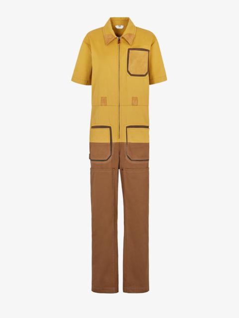 FENDI Multicolor gabardine jumpsuit