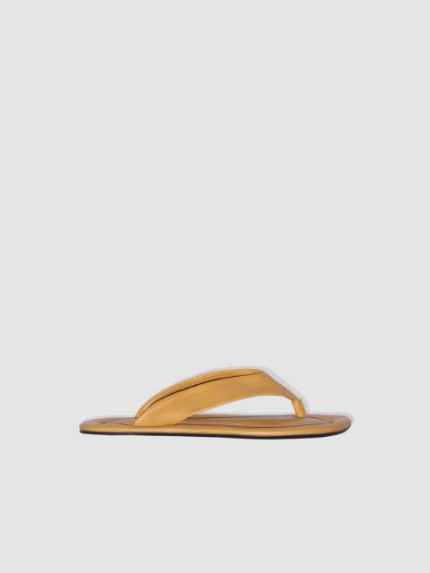 BY FAR Dasha Cumin Lamb Nappa Leather Flip-Flop Sandal