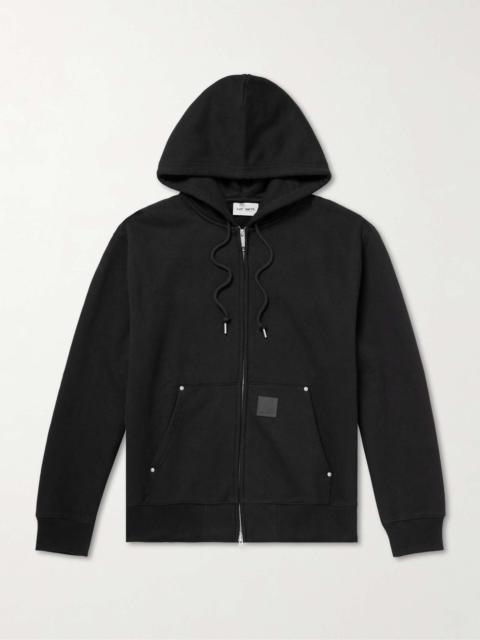Eldon Logo-Appliquéd Cotton-Blend Jersey Zip-Up Hoodie