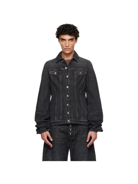Jean Paul Gaultier Black Oversized Sleeves Denim Jacket