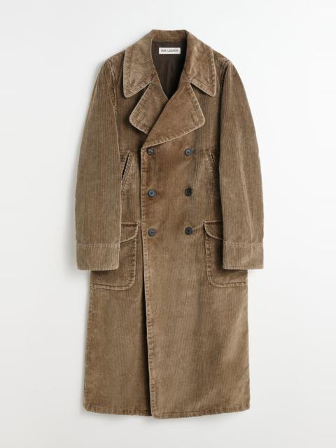 Our Legacy Biker Trench Brown Enzyme Cord