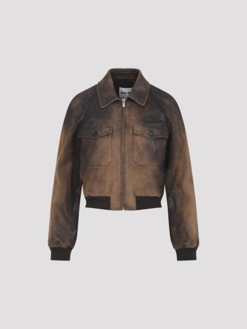 Miu Miu Miu Miu Lamb Leather Jacket