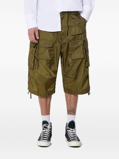 Engineered Garments buttoned cargo shorts