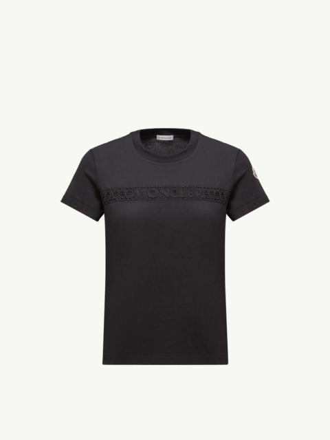 Moncler Embroidered Logo Cotton T-Shirt