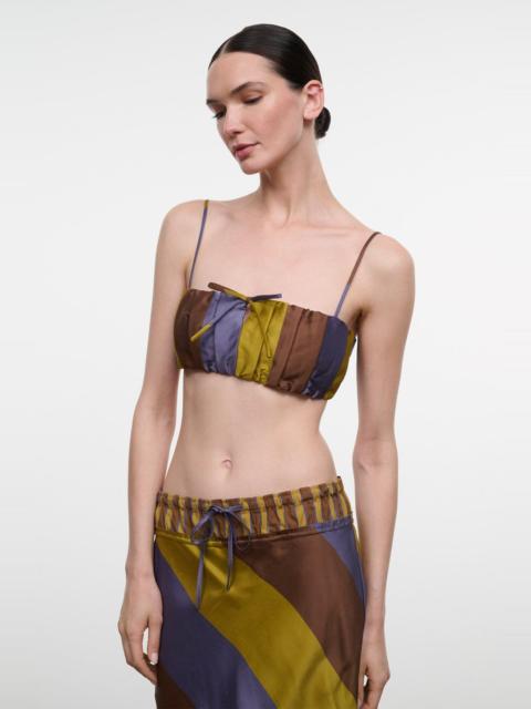 STAUD STAUD SADE SILK TOP SIENNA STRIPE