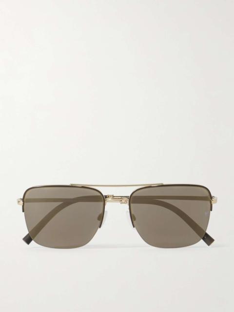 + Roger Federer Aviator-Style Gold-Tone Sunglasses
