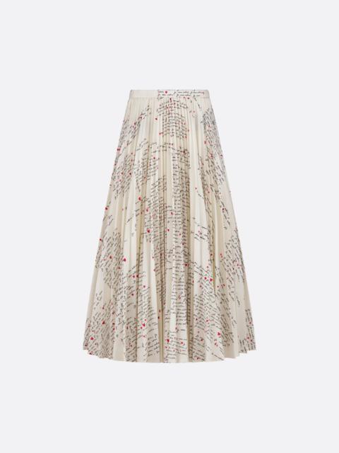 Dior Dioramour Mid-Length Flared Skirt