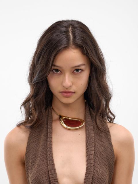 PANCONESI Gold Red Agate Dusk Choker