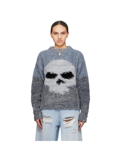 Gray Intarsia Sweater