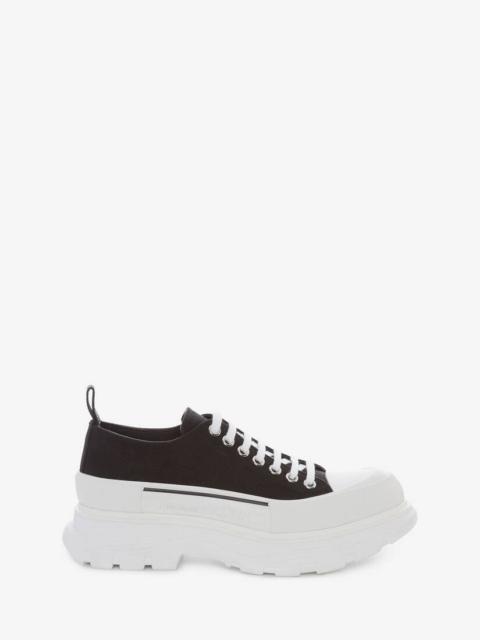 Alexander McQueen Men's Tread Slick Lace Up in Black/white