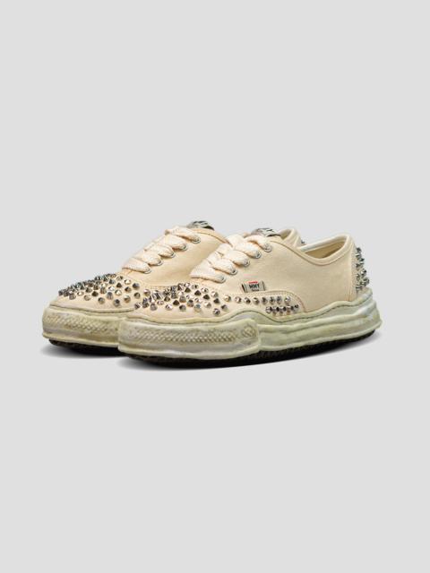 BAKER OG SOLE STUDDED CANVAS LOW-TOP SNEAKERS